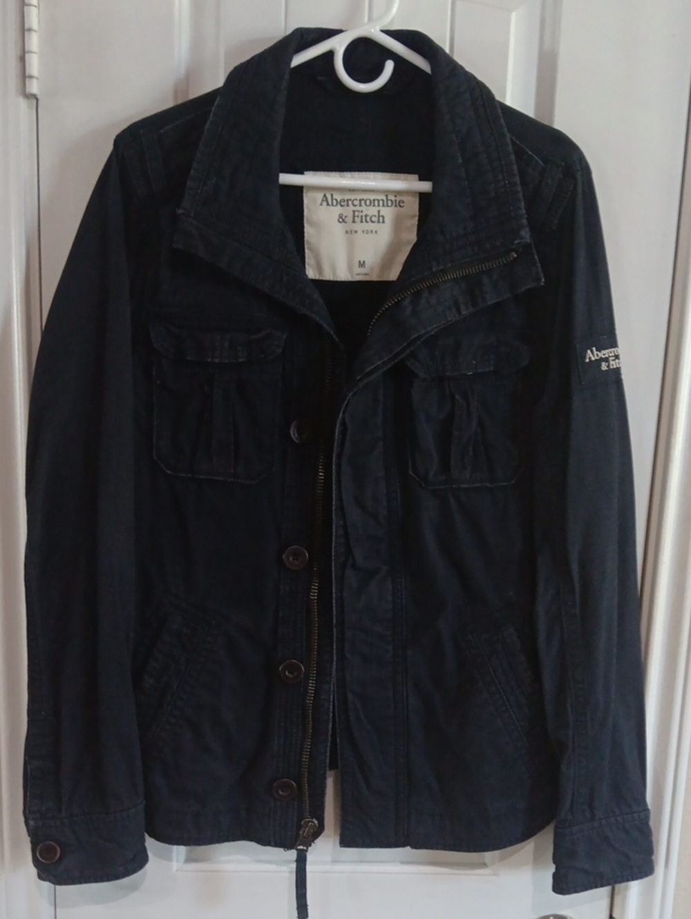 Sentinel Jacket Men's M Dark Navy Blue Faded Black Cotton Canvas Vintage